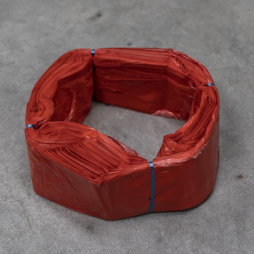 infinity waste bag red