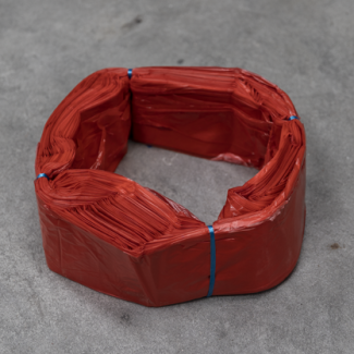 infinity waste bag red