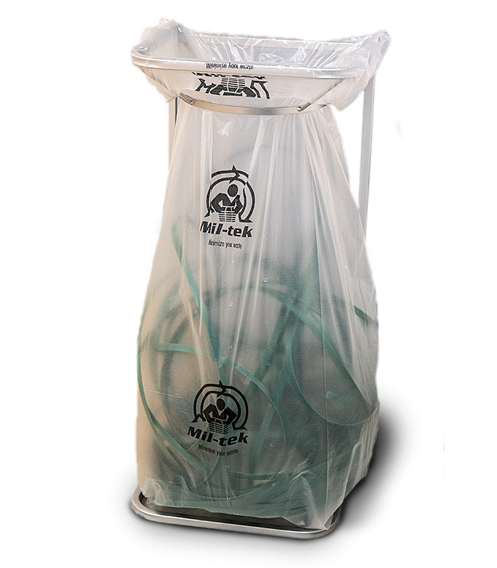 Sorted strapping waste