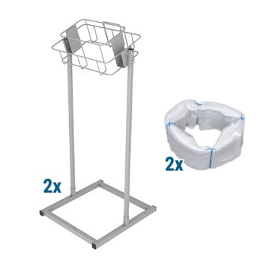 Infinity floor stand rectangle and waste bag