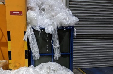 Loos plastic creating a mess