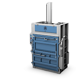Large hydraulic plastic baler